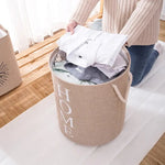 Panier à linge chic avec imprimé - Vignette | Au comptoir des paniers