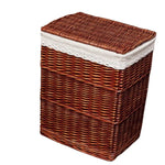 Panier à linge osier grande taille avec couvercle - Vignette | Au comptoir des paniers