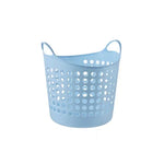 Panier à linge plastique bleu avec poignées - Vignette | Au comptoir des paniers