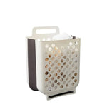 Panier à linge plastique mural et pliable - Vignette | Au comptoir des paniers