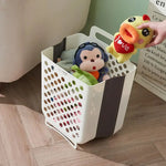 Panier à linge plastique mural et pliable - Vignette | Au comptoir des paniers