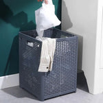 Panier à linge plastique rectangulaire et pliable - Vignette | Au comptoir des paniers