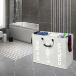 Panier à linge rétractable à trois compartiments - Vignette | Au comptoir des paniers