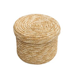 Panier de rangement avec couvercle naturel et tendance - Vignette | Au comptoir des paniers