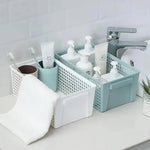 Panier de rangement salle de bain polyvalent et solide - Vignette | Au comptoir des paniers