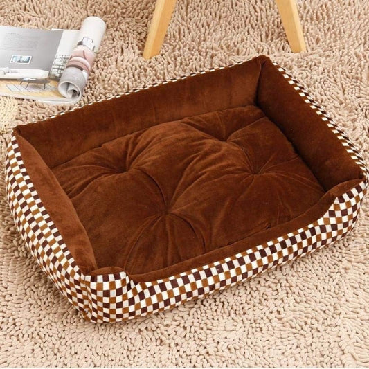 Panier marron pour chien confortable