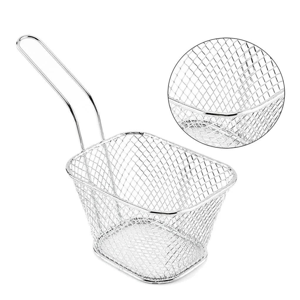 Mini panier à frite en acier inoxydable pour cuisson parfaite des frites