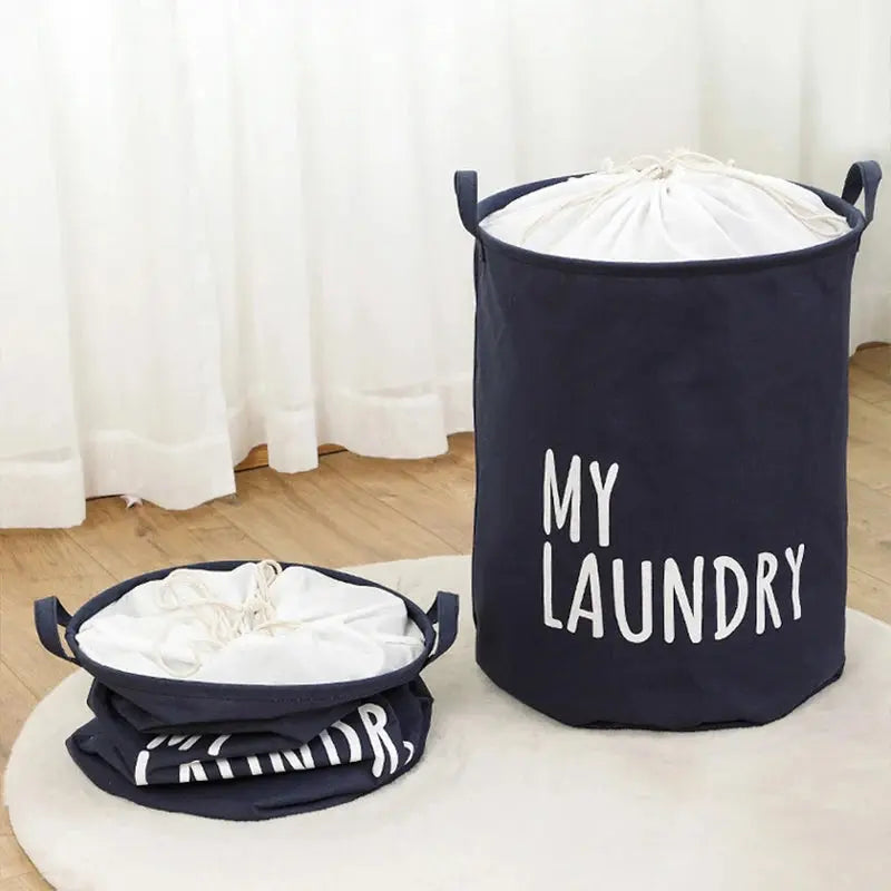 Panier à linge rétractable minimaliste et durable