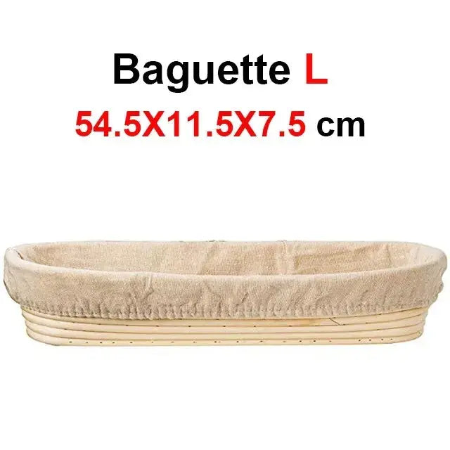 Banneton en forme de baguette pour faire son pain en taille L