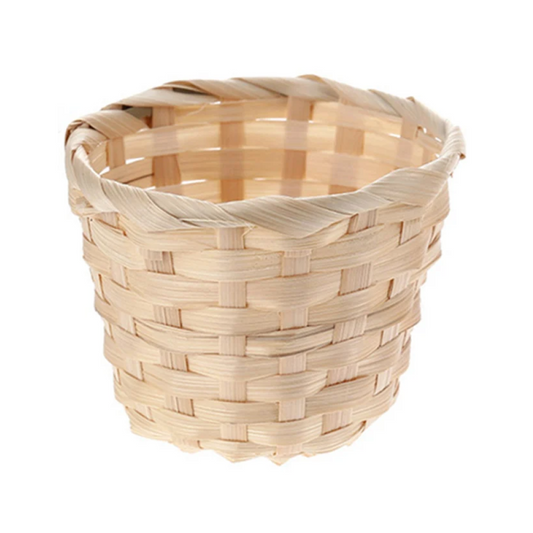 Petit panier cache pot en bambou