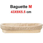 Panier à pain en forme de baguette de type banneton - Vignette | Au comptoir des paniers