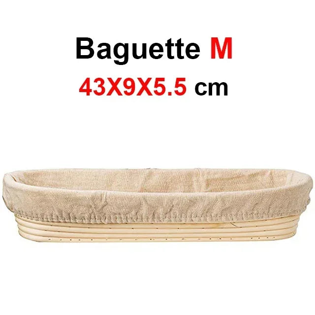 Banneton en forme de baguette pour faire son pain en taille M