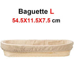 Panier à pain en forme de baguette de type banneton - Vignette | Au comptoir des paniers