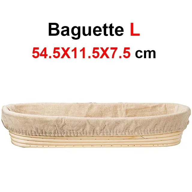 Banneton en forme de baguette pour faire son pain en taille L