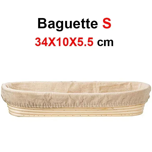 Banneton en forme de baguette pour faire son pain en taille S