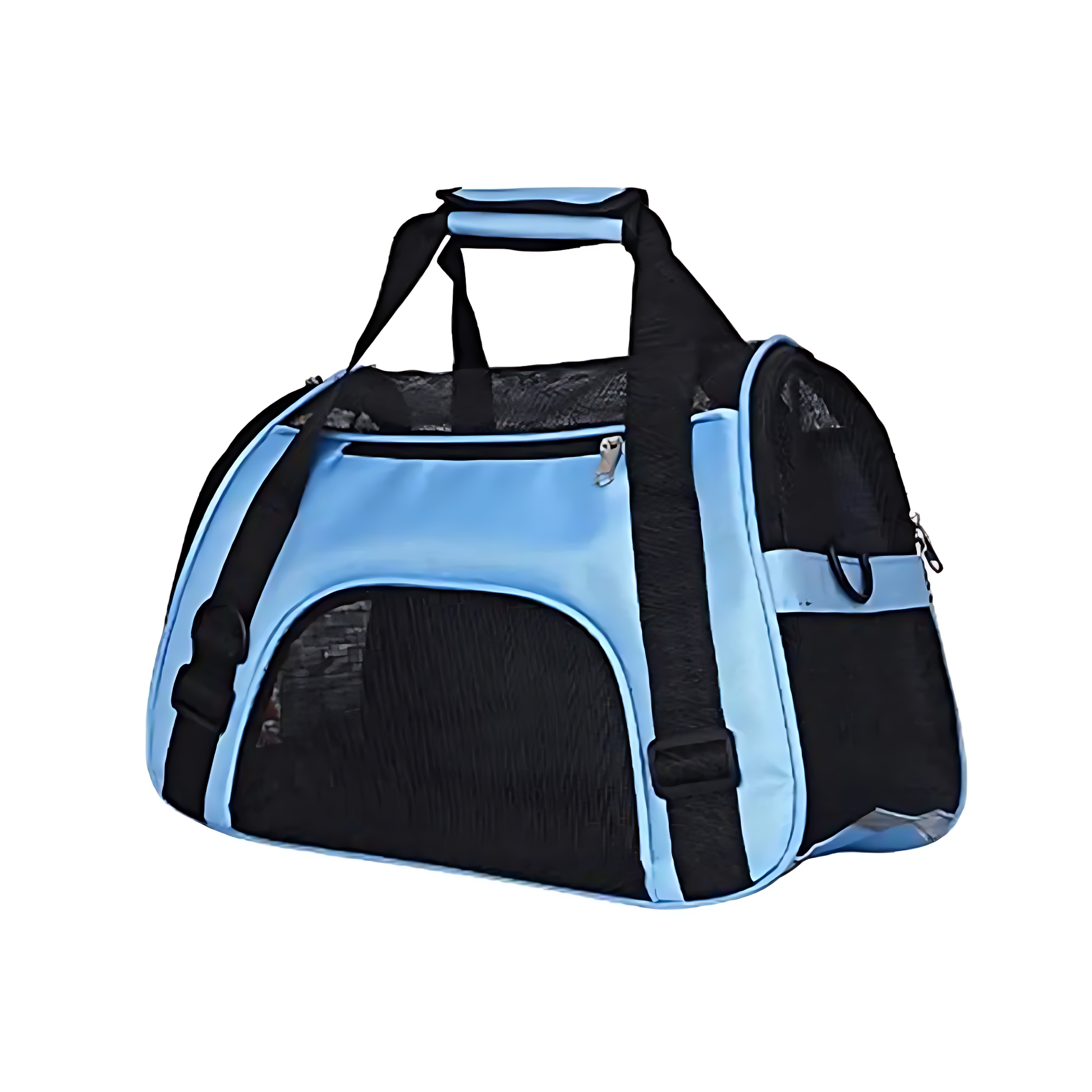 Variante bleu du sac de transport pour chat