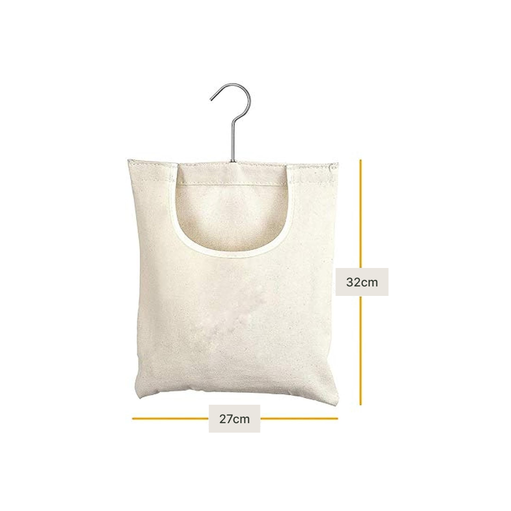 Dimensions du Panier suspendu blanc avec un cintre