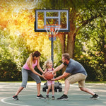 Panier de basket sur pied ajustable avec roulettes - Vignette | Au comptoir des paniers