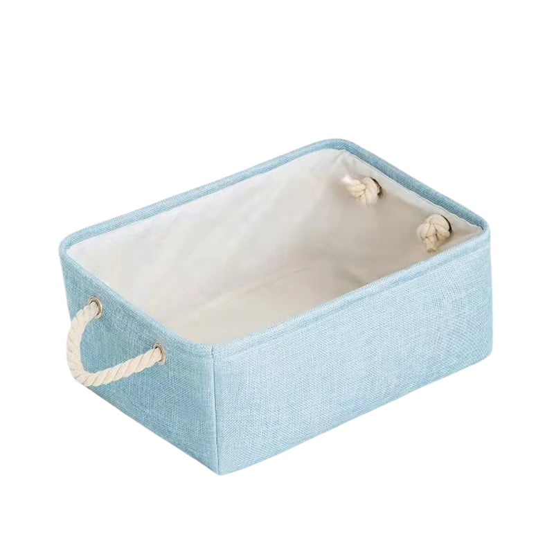 Panier de rangement bleu pour salle de bain résistant